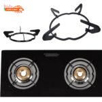 Pigeon by Stovekraft Aster 3 Burner Gas Stove | Supported 2-Side Band Lock Pan Support Stand | Black Color | Pack of 3 - Image 3