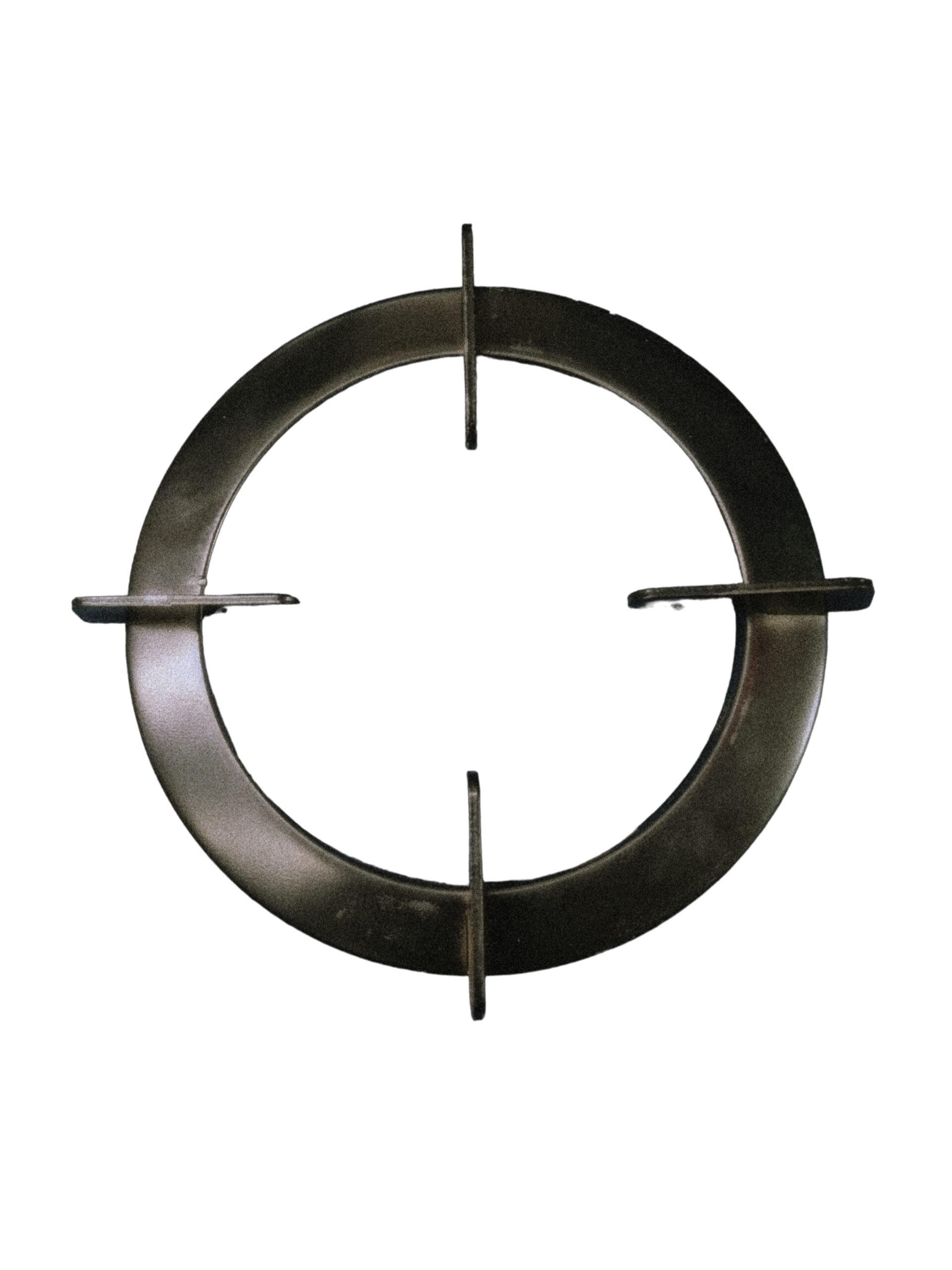 Round Gas Stove Pan Support – Round Shape, Easy to Fit, Black Color, Iron Pack of 3