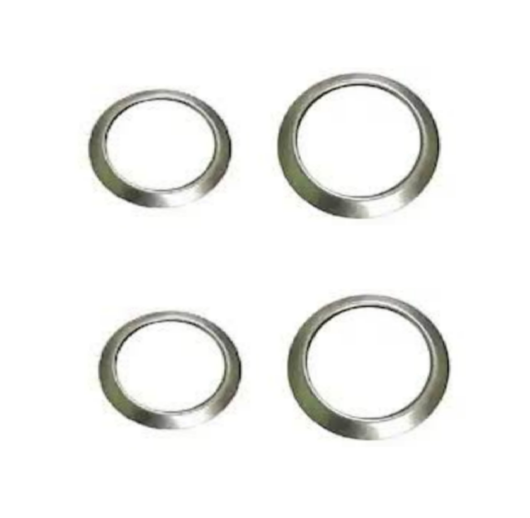Stainless Steel Gas Stove O-Ring Burner | 2 Small 70MM + 2 Big 80MM | Gas Stove Replacement Parts | Compatible with All Brand Gas Stoves | Manual Ignition
